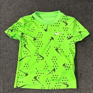 Nike Neon Green T-Shirt with Black Dots